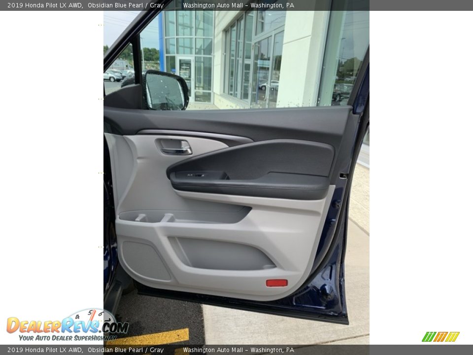 2019 Honda Pilot LX AWD Obsidian Blue Pearl / Gray Photo #29
