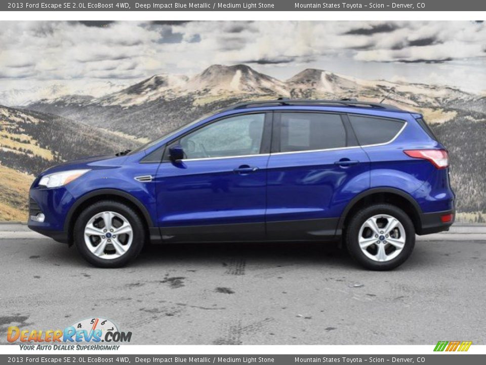 2013 Ford Escape SE 2.0L EcoBoost 4WD Deep Impact Blue Metallic / Medium Light Stone Photo #6