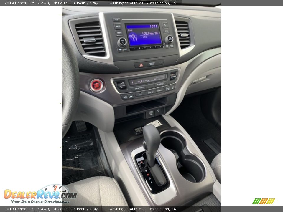 2019 Honda Pilot LX AWD Obsidian Blue Pearl / Gray Photo #34
