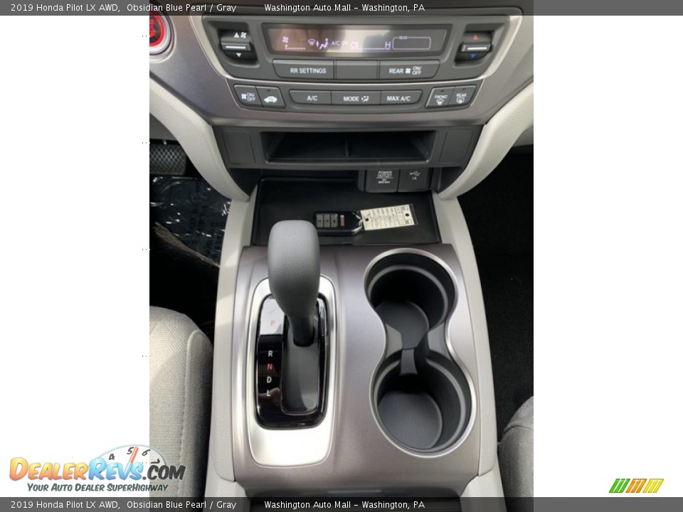 2019 Honda Pilot LX AWD Obsidian Blue Pearl / Gray Photo #36