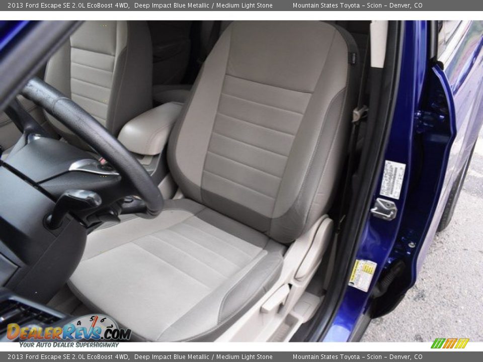 2013 Ford Escape SE 2.0L EcoBoost 4WD Deep Impact Blue Metallic / Medium Light Stone Photo #12