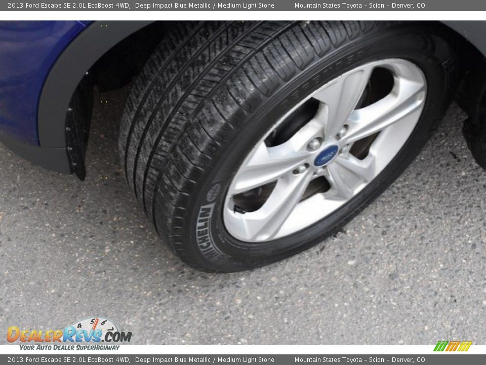 2013 Ford Escape SE 2.0L EcoBoost 4WD Deep Impact Blue Metallic / Medium Light Stone Photo #28