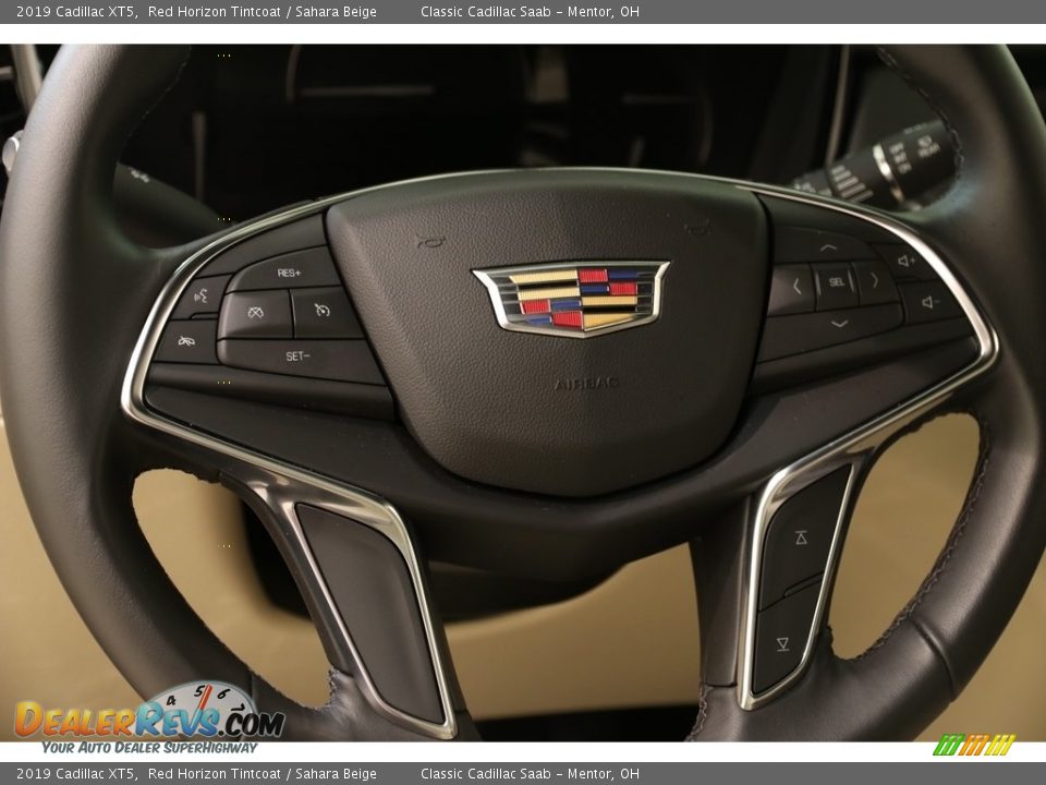 2019 Cadillac XT5 Red Horizon Tintcoat / Sahara Beige Photo #7