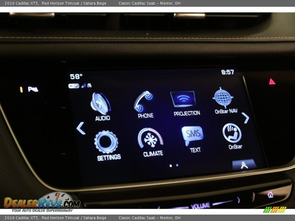 2019 Cadillac XT5 Red Horizon Tintcoat / Sahara Beige Photo #10