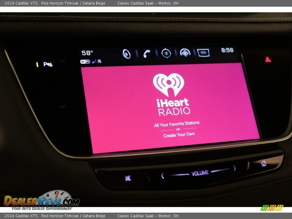 2019 Cadillac XT5 Red Horizon Tintcoat / Sahara Beige Photo #13