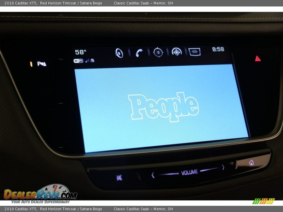 2019 Cadillac XT5 Red Horizon Tintcoat / Sahara Beige Photo #14