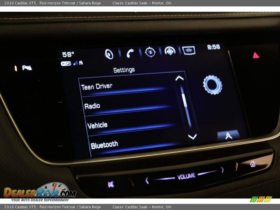 2019 Cadillac XT5 Red Horizon Tintcoat / Sahara Beige Photo #16