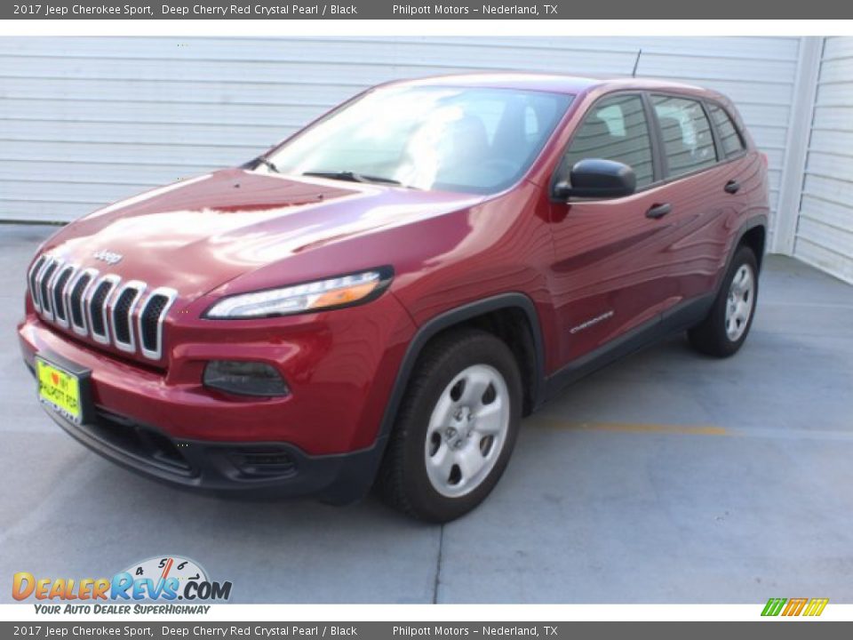 2017 Jeep Cherokee Sport Deep Cherry Red Crystal Pearl / Black Photo #4