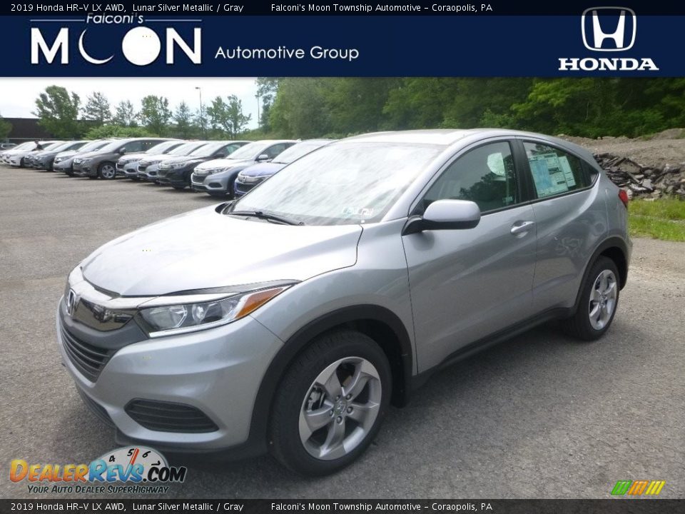 2019 Honda HR-V LX AWD Lunar Silver Metallic / Gray Photo #1