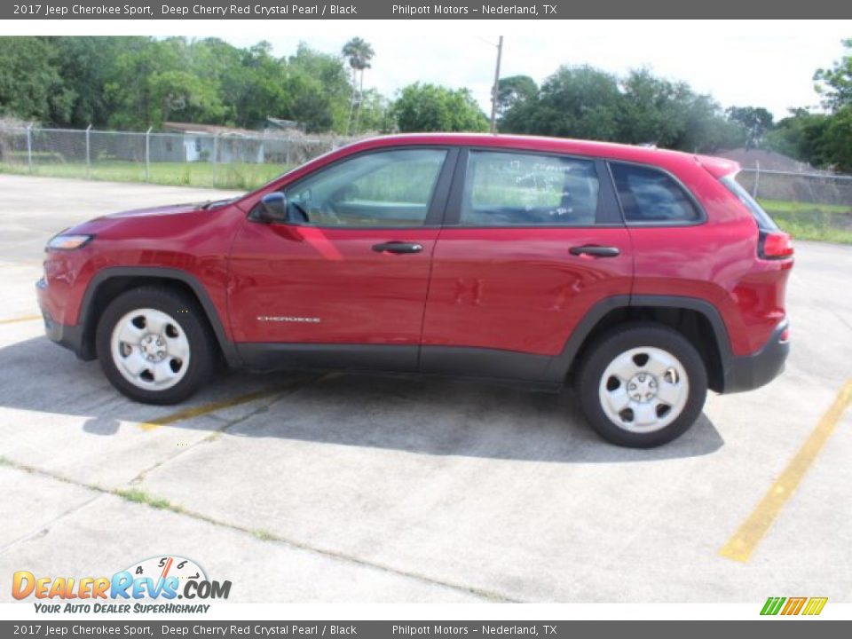 2017 Jeep Cherokee Sport Deep Cherry Red Crystal Pearl / Black Photo #6