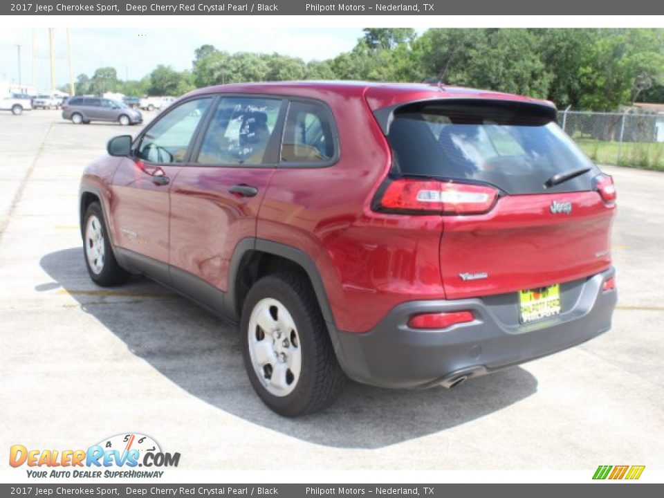 2017 Jeep Cherokee Sport Deep Cherry Red Crystal Pearl / Black Photo #7