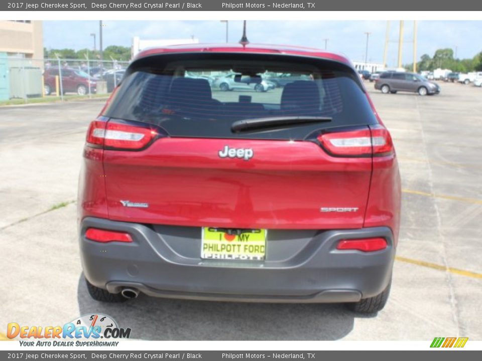 2017 Jeep Cherokee Sport Deep Cherry Red Crystal Pearl / Black Photo #8