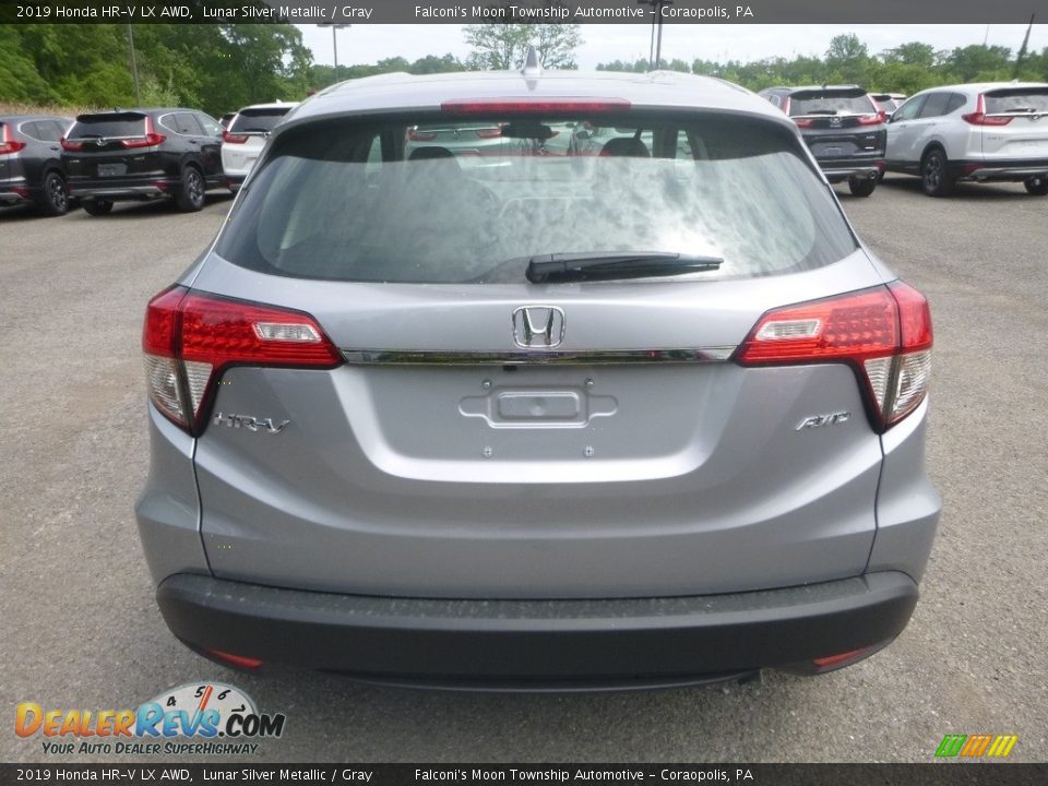 2019 Honda HR-V LX AWD Lunar Silver Metallic / Gray Photo #4