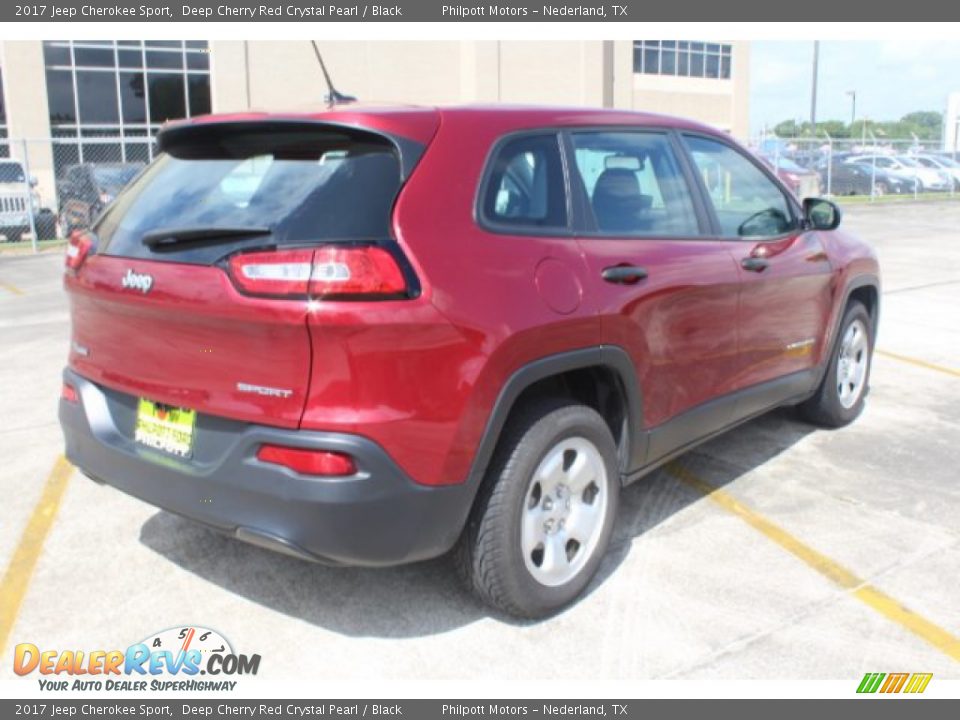 2017 Jeep Cherokee Sport Deep Cherry Red Crystal Pearl / Black Photo #9