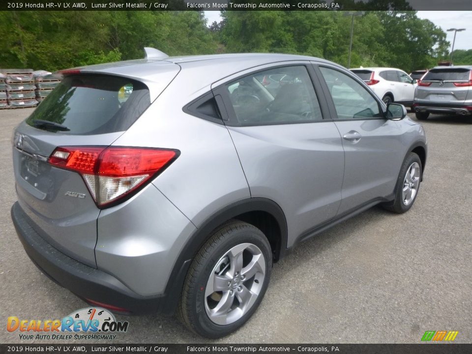 2019 Honda HR-V LX AWD Lunar Silver Metallic / Gray Photo #5