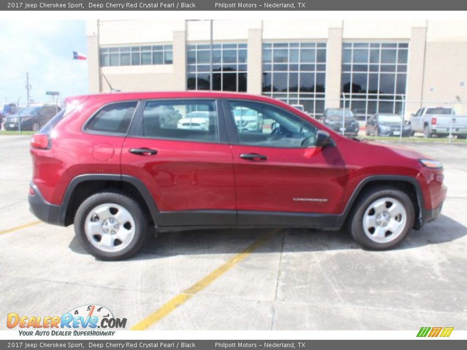 2017 Jeep Cherokee Sport Deep Cherry Red Crystal Pearl / Black Photo #10