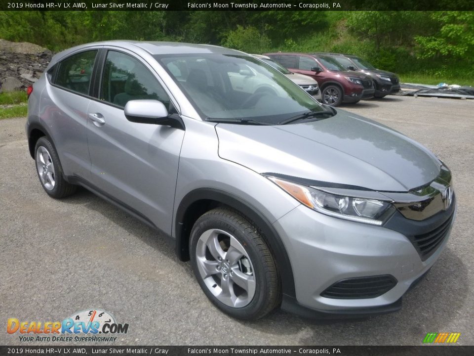 2019 Honda HR-V LX AWD Lunar Silver Metallic / Gray Photo #6