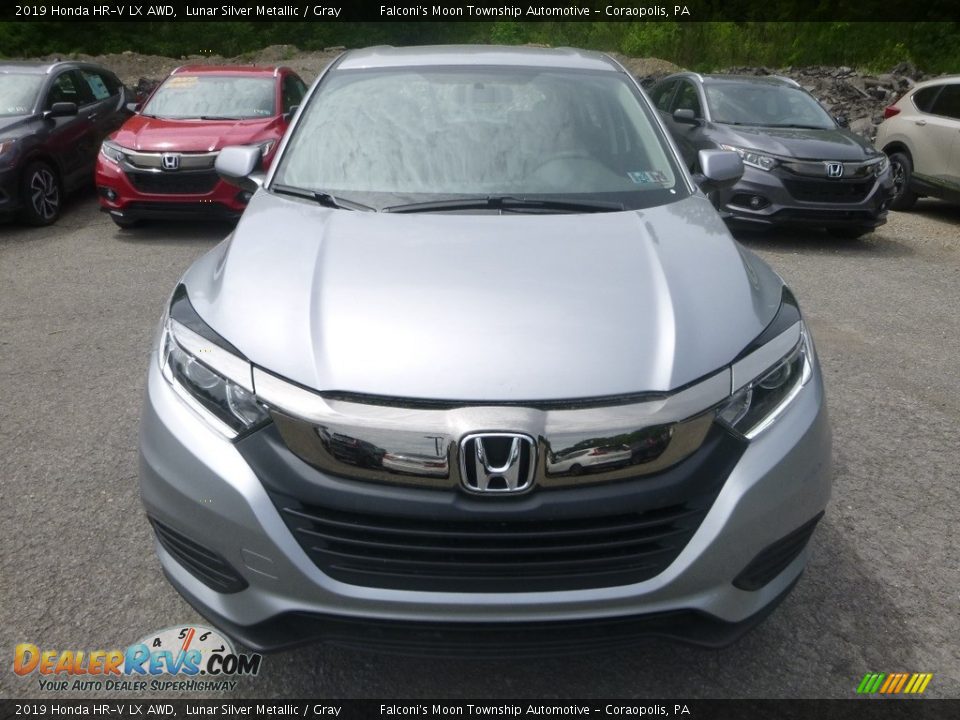 2019 Honda HR-V LX AWD Lunar Silver Metallic / Gray Photo #7