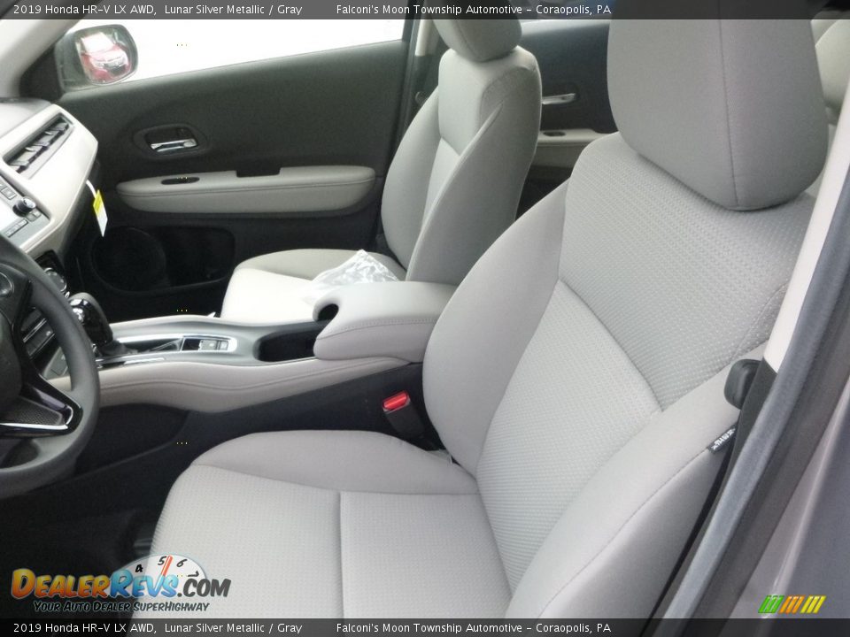 2019 Honda HR-V LX AWD Lunar Silver Metallic / Gray Photo #9