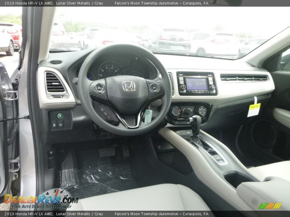 2019 Honda HR-V LX AWD Lunar Silver Metallic / Gray Photo #11