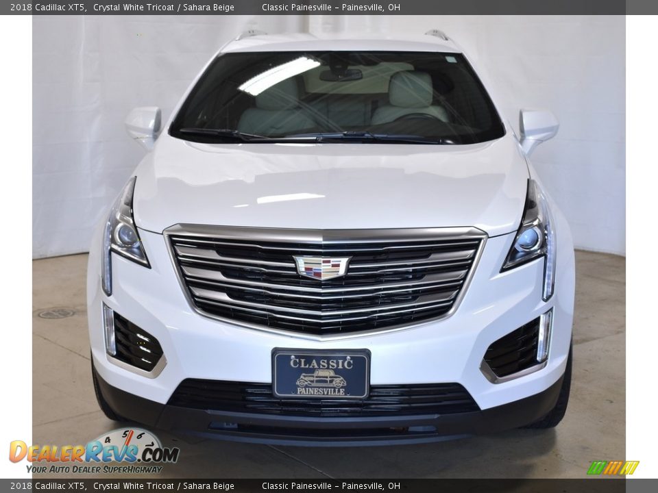 2018 Cadillac XT5 Crystal White Tricoat / Sahara Beige Photo #4