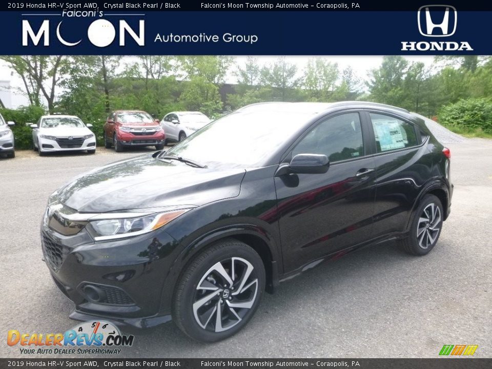 2019 Honda HR-V Sport AWD Crystal Black Pearl / Black Photo #1