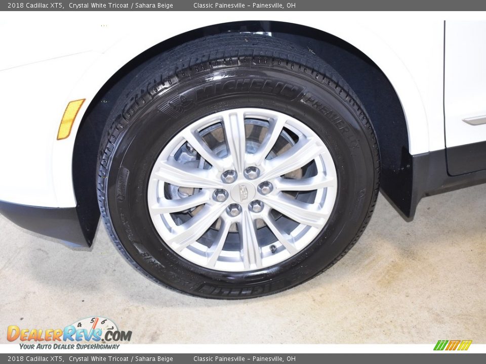 2018 Cadillac XT5 Crystal White Tricoat / Sahara Beige Photo #5