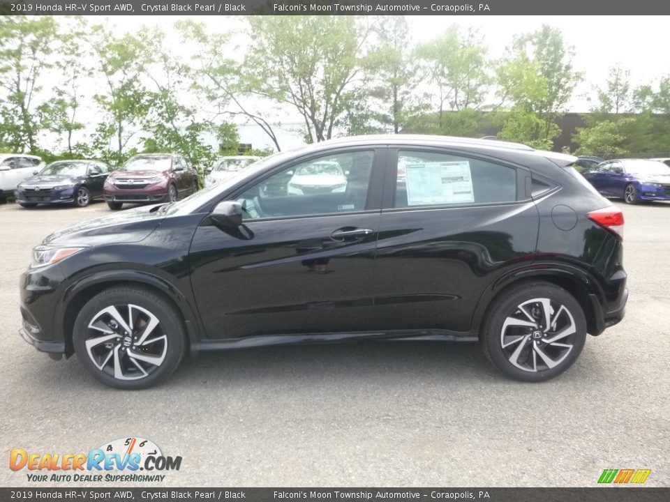 2019 Honda HR-V Sport AWD Crystal Black Pearl / Black Photo #2