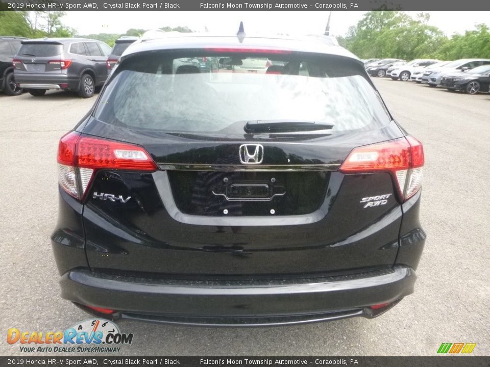 2019 Honda HR-V Sport AWD Crystal Black Pearl / Black Photo #4