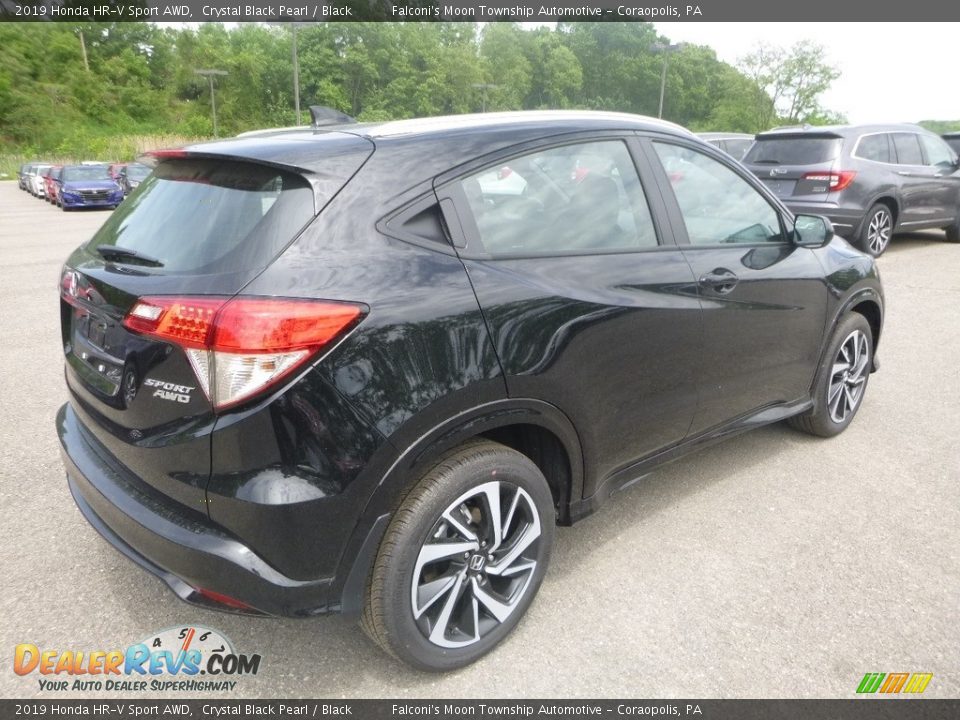 2019 Honda HR-V Sport AWD Crystal Black Pearl / Black Photo #5