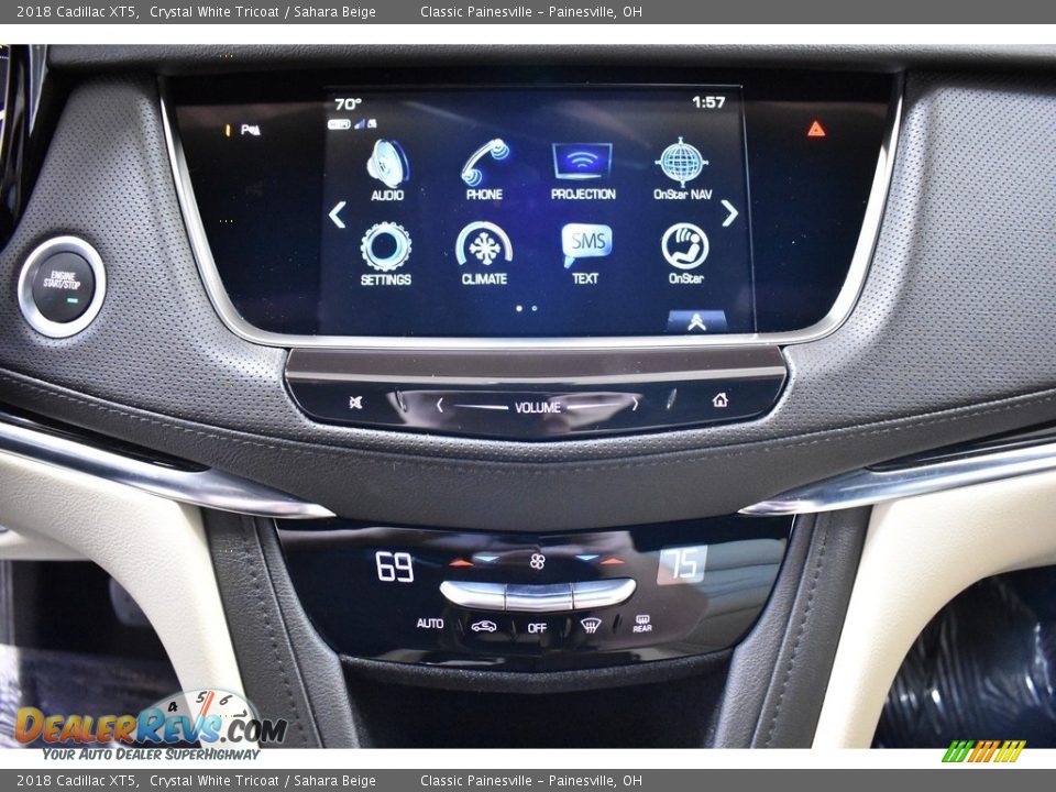 2018 Cadillac XT5 Crystal White Tricoat / Sahara Beige Photo #12