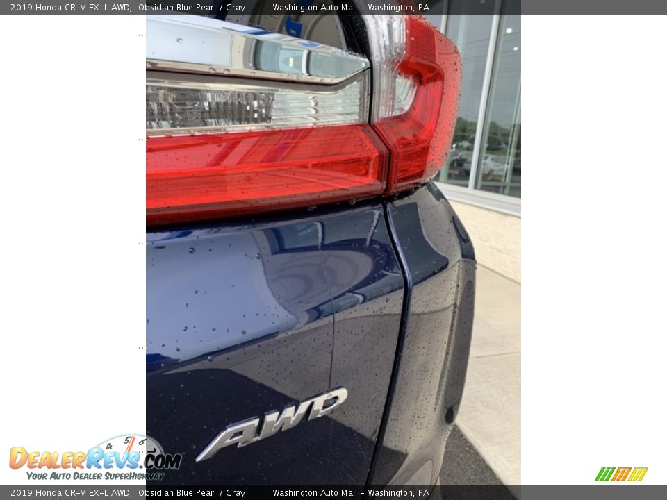 2019 Honda CR-V EX-L AWD Obsidian Blue Pearl / Gray Photo #23