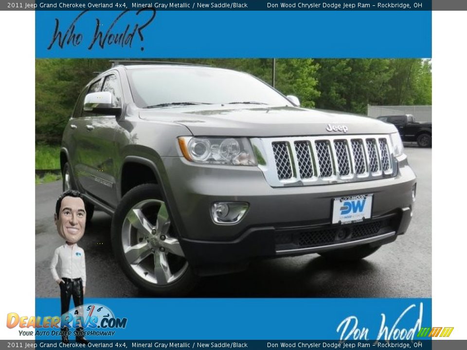 2011 Jeep Grand Cherokee Overland 4x4 Mineral Gray Metallic / New Saddle/Black Photo #1