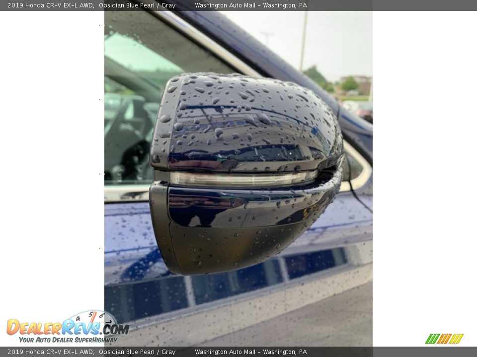 2019 Honda CR-V EX-L AWD Obsidian Blue Pearl / Gray Photo #30
