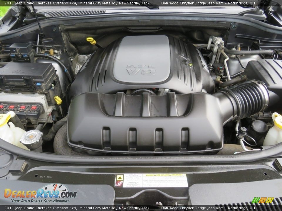 2011 Jeep Grand Cherokee Overland 4x4 Mineral Gray Metallic / New Saddle/Black Photo #10