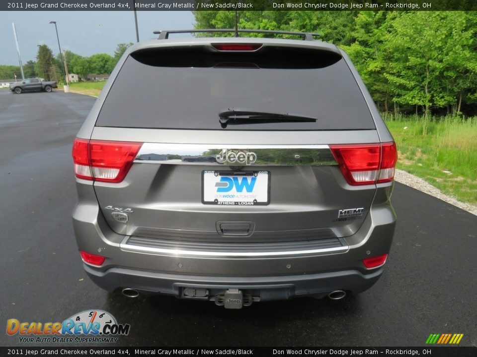 2011 Jeep Grand Cherokee Overland 4x4 Mineral Gray Metallic / New Saddle/Black Photo #15