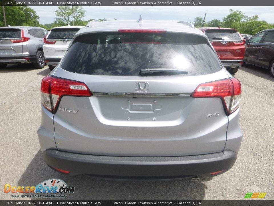 2019 Honda HR-V EX-L AWD Lunar Silver Metallic / Gray Photo #3