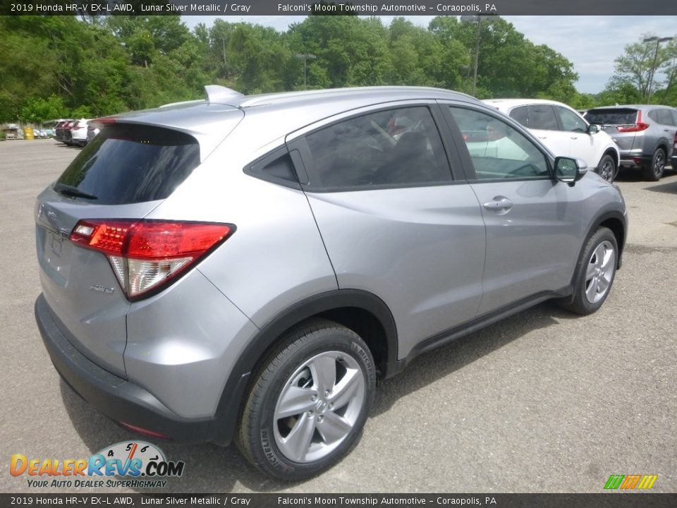 2019 Honda HR-V EX-L AWD Lunar Silver Metallic / Gray Photo #4