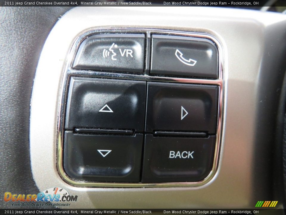 2011 Jeep Grand Cherokee Overland 4x4 Mineral Gray Metallic / New Saddle/Black Photo #22