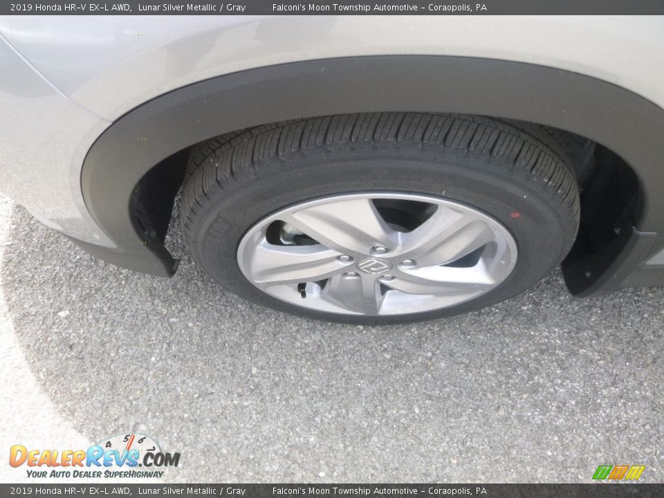 2019 Honda HR-V EX-L AWD Lunar Silver Metallic / Gray Photo #7