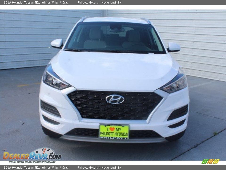 2019 Hyundai Tucson SEL Winter White / Gray Photo #3