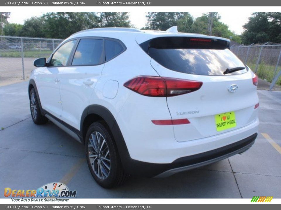 2019 Hyundai Tucson SEL Winter White / Gray Photo #6