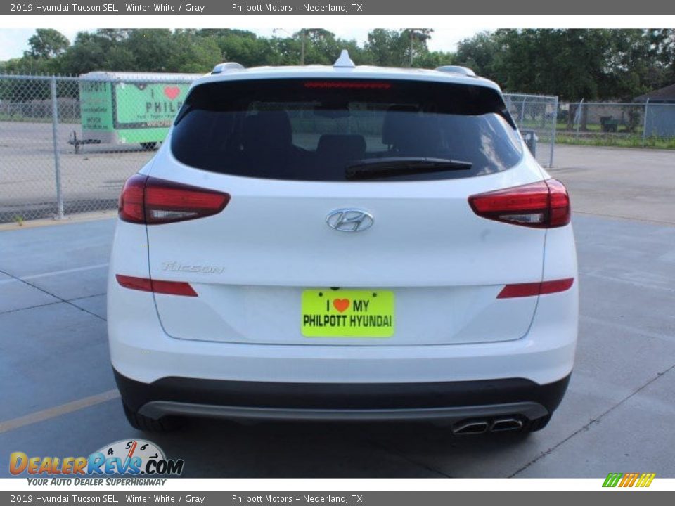2019 Hyundai Tucson SEL Winter White / Gray Photo #7