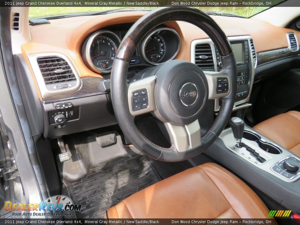 2011 Jeep Grand Cherokee Overland 4x4 Mineral Gray Metallic / New Saddle/Black Photo #31