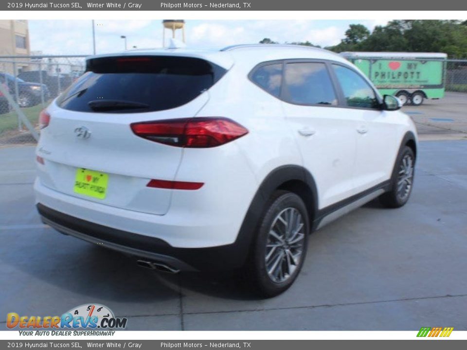 2019 Hyundai Tucson SEL Winter White / Gray Photo #8