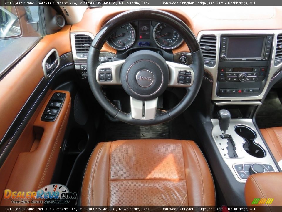 2011 Jeep Grand Cherokee Overland 4x4 Mineral Gray Metallic / New Saddle/Black Photo #36