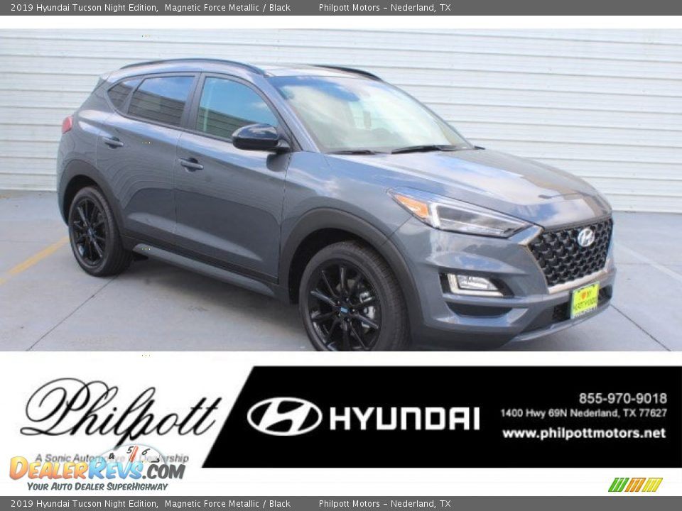 2019 Hyundai Tucson Night Edition Magnetic Force Metallic / Black Photo #1