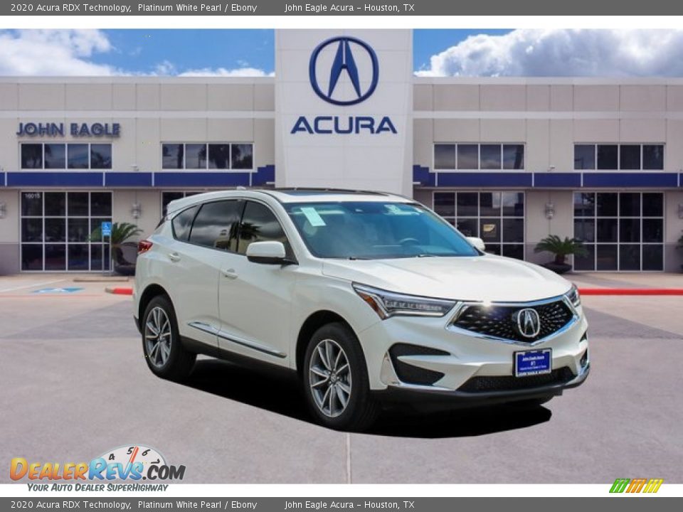 2020 Acura RDX Technology Platinum White Pearl / Ebony Photo #1