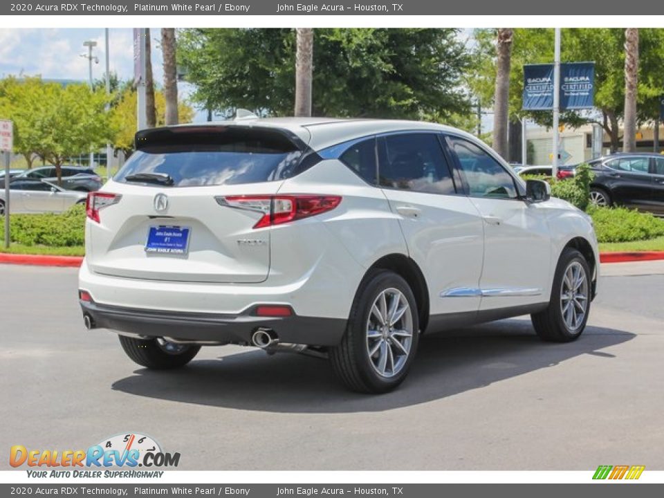 2020 Acura RDX Technology Platinum White Pearl / Ebony Photo #7