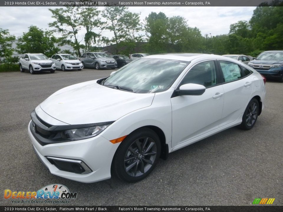 2019 Honda Civic EX-L Sedan Platinum White Pearl / Black Photo #1